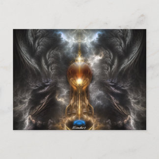 Postal De Arte Fractal Ligero