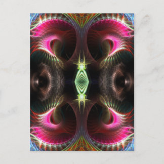 Postal de arte fractal luminosa interior