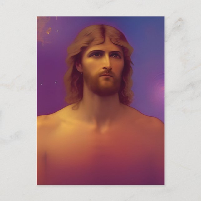 Postal de arte generada por Jesus AI (Anverso)