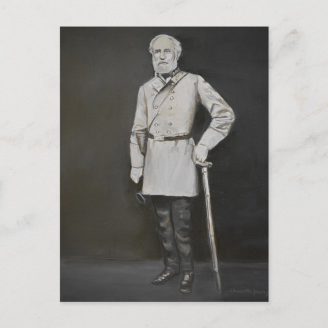 Postal de arte general Robert E. Lee (Anverso)