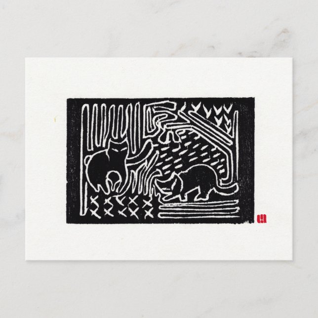 Postal de arte gótico original (Anverso)