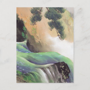 Postal de arte japonés