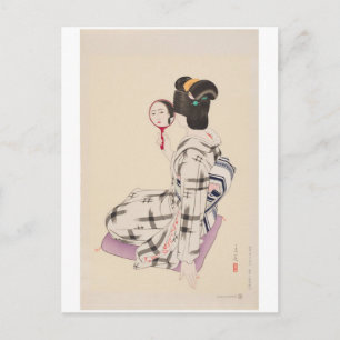 Postal de arte japonés vintage