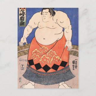 Postal de arte japonés vintage
