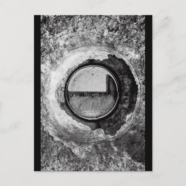 Postal de arte JTG "Aqua Orb Gray" (Anverso)