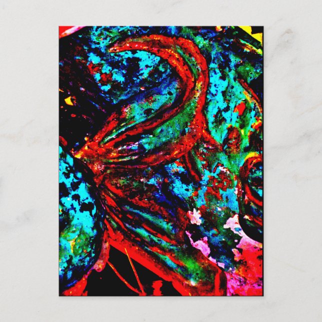 Postal de arte JTG "Fish Tail" (Anverso)