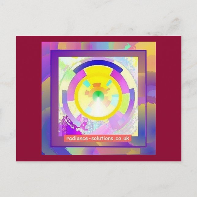 Postal de arte Mandala (Anverso)