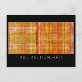Postal de arte moderno naranja