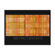 Postal de arte moderno naranja