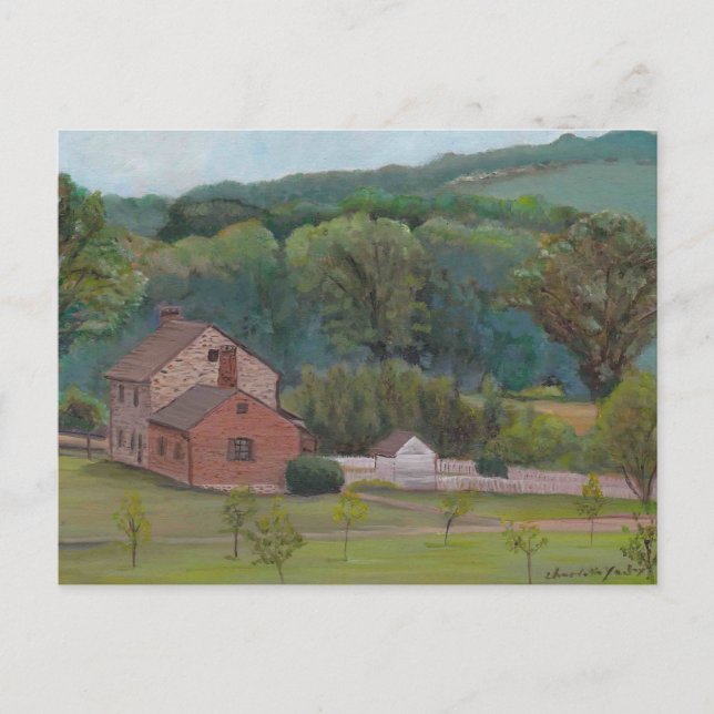 Postal de arte original de Bushman Farm Gettysburg (Anverso)
