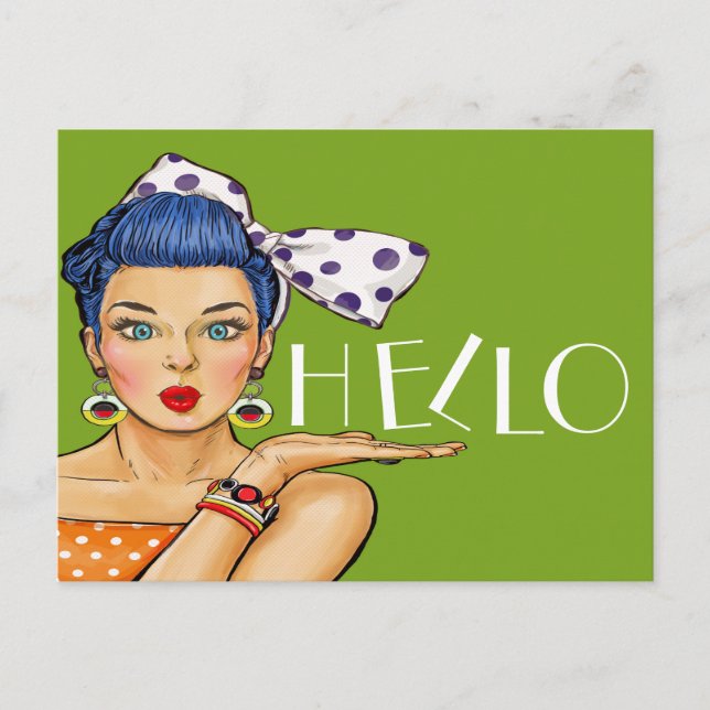 Postal de arte pop (Anverso)