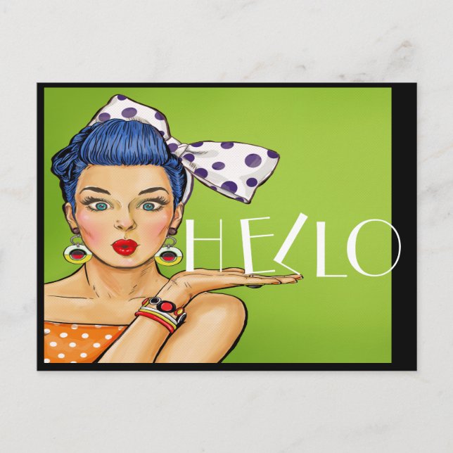 Postal de arte pop (Anverso)