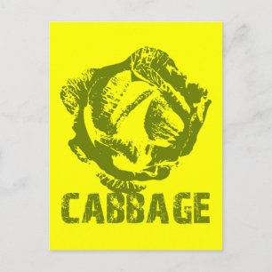 Postal de arte pop de col verde