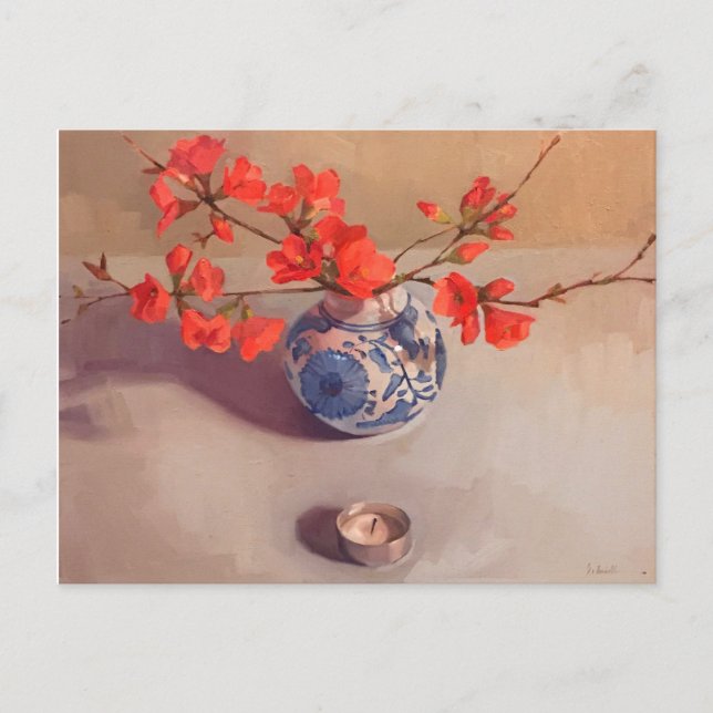 Postal de arte "Quince" de Sarah Sedwick (Anverso)