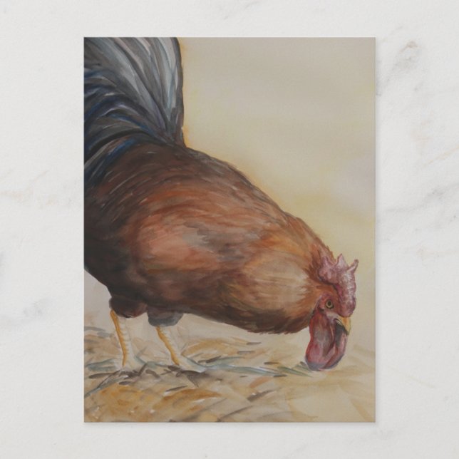 Postal de Arte Rooster (Anverso)