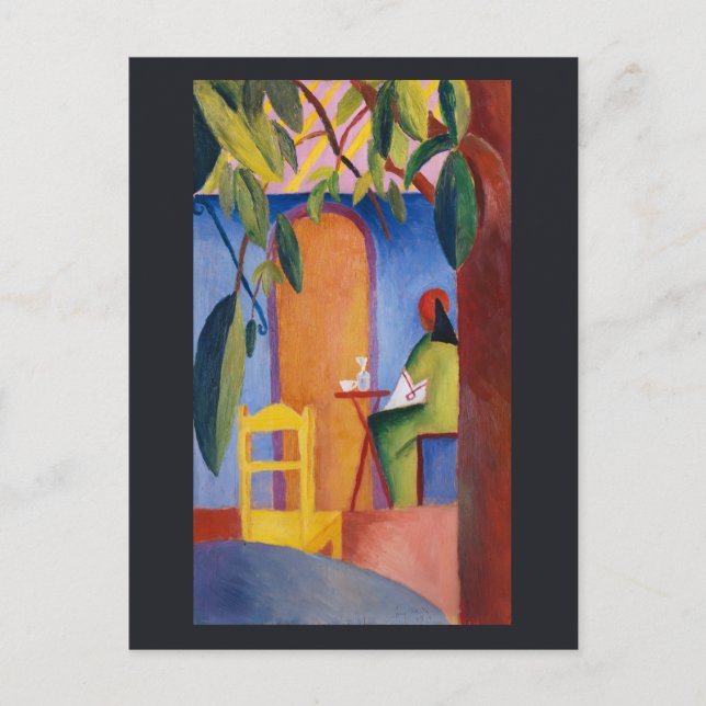 Postal de arte "Turkish Café" (Anverso)