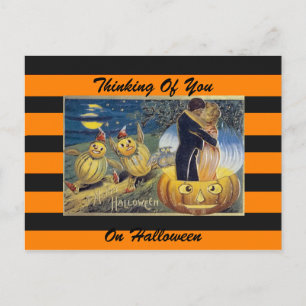 Postal de arte vintage de Halloween