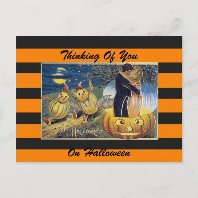 Postal de arte vintage de Halloween (Anverso)