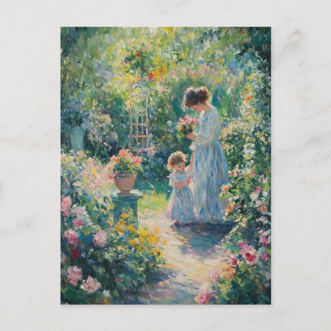 Postal de arte vintage de Renoir (Anverso)