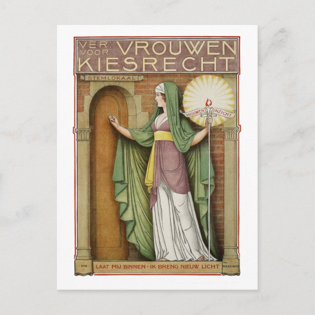 Postal de arte vintage: Theo Molkenboer (Anverso)