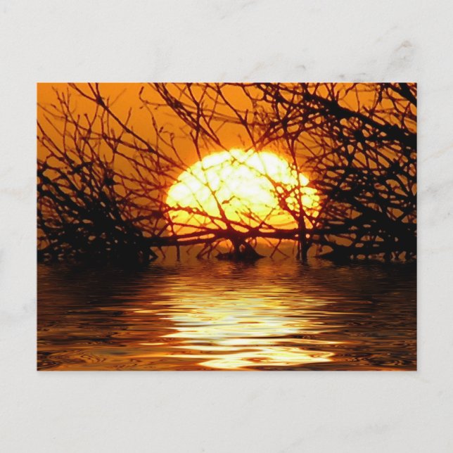 Postal de atardecer líquido (Anverso)