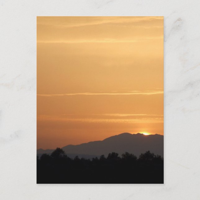 Postal de atardecer naranja (Anverso)