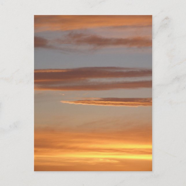 Postal de atardecer naranja (Anverso)