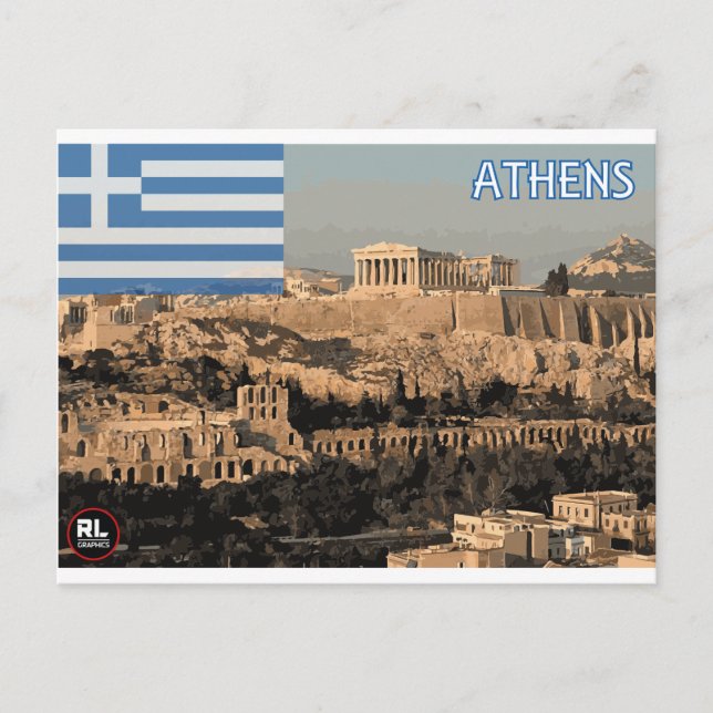 Postal de Atenas (Anverso)