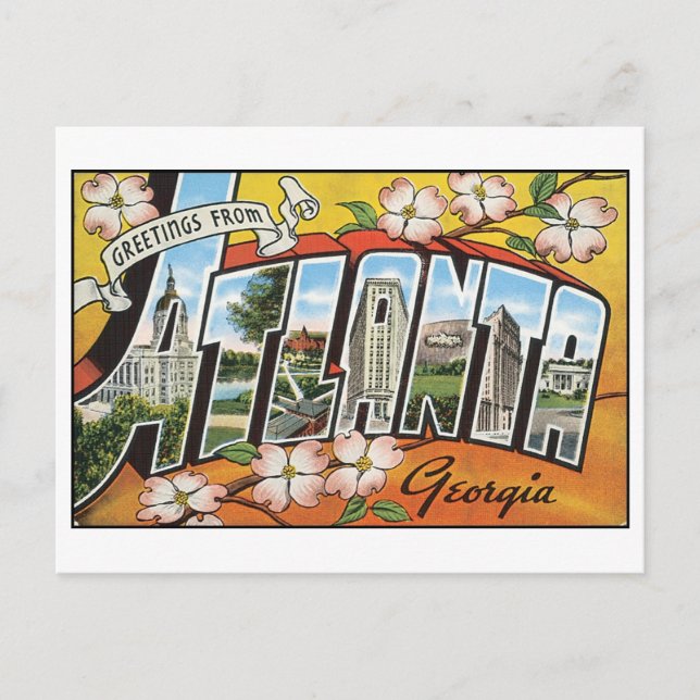 Postal de Atlanta (Anverso)