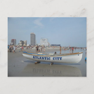 postal de Atlantic City Beach