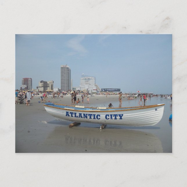 postal de Atlantic City Beach (Anverso)