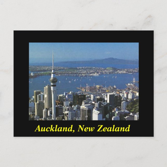 postal de Auckland Nueva Zelanda (Anverso)