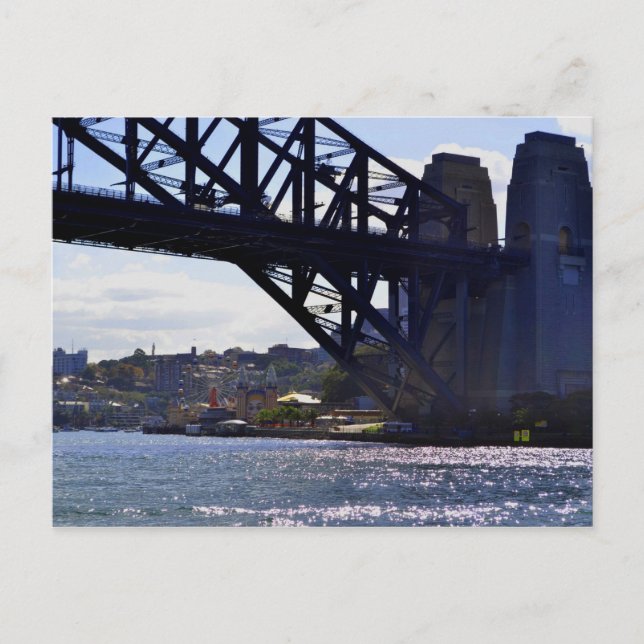 Postal de Australia para el puente sobre el puerto (Anverso)