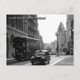 postal de autobús y taxi de londres