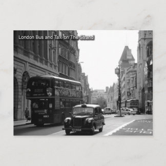 postal de autobús y taxi de londres