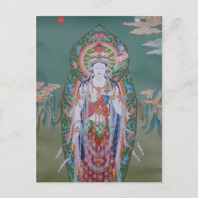 Postal de Avalokiteshvara (Anverso)