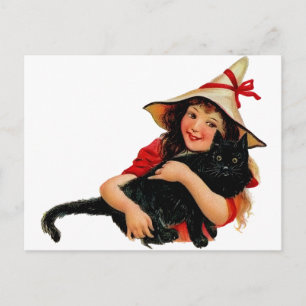 Postal de avispón y gato