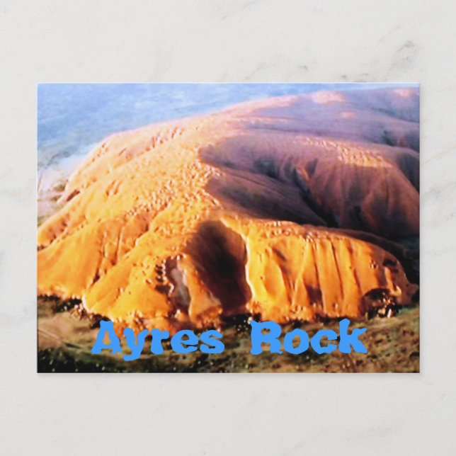 Postal de Ayres Rock Uluru Australia (Anverso)