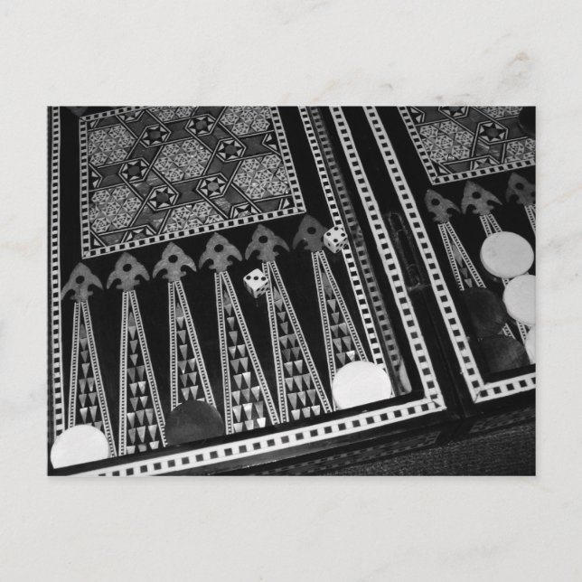 Postal de Backgammon (Anverso)