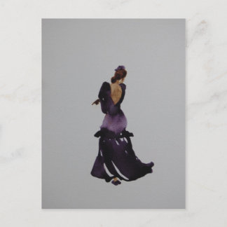 Postal de bailarín de flamenco