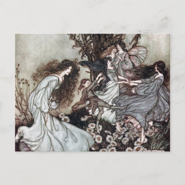 Postal de baile de hadas (Anverso)