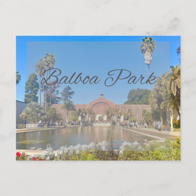 Postal de Balboa Park (Anverso)