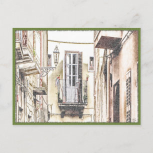 Postal de Balcón Italiano