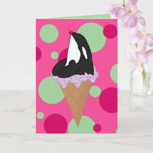 Postal de ballena asesina de personalizable Orca