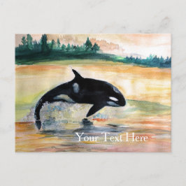 Postal de ballena de Orca libre
