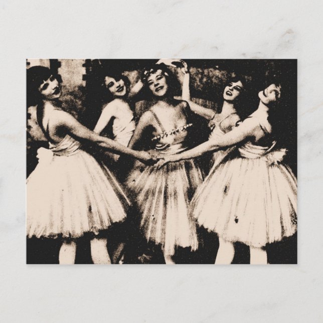 Postal de ballet vintage (Anverso)
