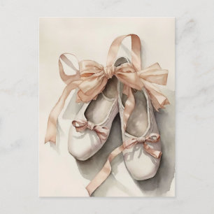Postal De Ballet Zapatos Y Arcos