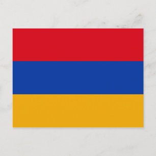 Postal de bandera armenia