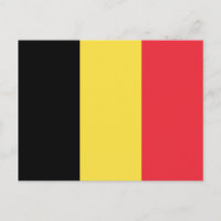 Postal de bandera belga