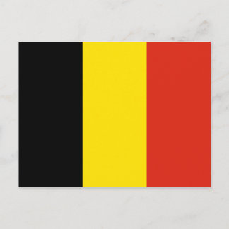 Postal de bandera belga